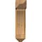 Ekena Millwork Thorton Arts and Crafts Rough Sawn Bracket w/ Offset Brace, Western Red Cedar, 8"W x 20"D x 32"H BKT0806X20X32THR03RWR - alternate 3
